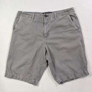 American Eagle Gray Longer Length Chino Shorts Mens 36| Classic Skate Prep Style